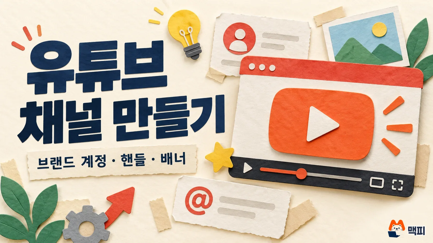 유튜브 채널 만들기 방법·브랜드 계정·핸들 설정 정리