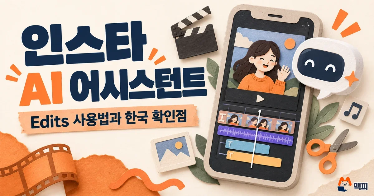 인스타 AI 어시스턴트 Edits 사용법·한국 주의사항 정리