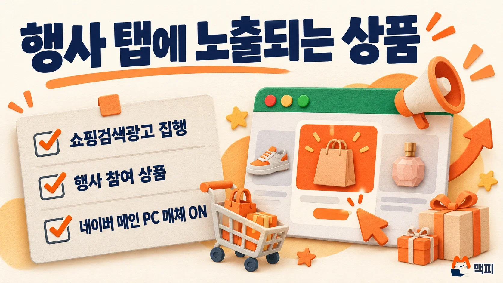 넾다세일 탭 노출 조건: 쇼핑검색광고 집행, 넾다세일 참여 상품, 네이버 메인 PC 매체 켜짐