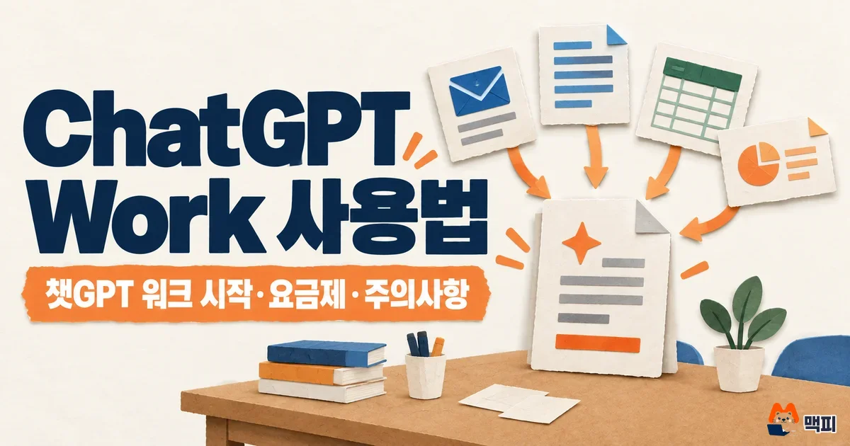 ChatGPT Work란? 챗GPT 워크 요금제·한도·승인 정리