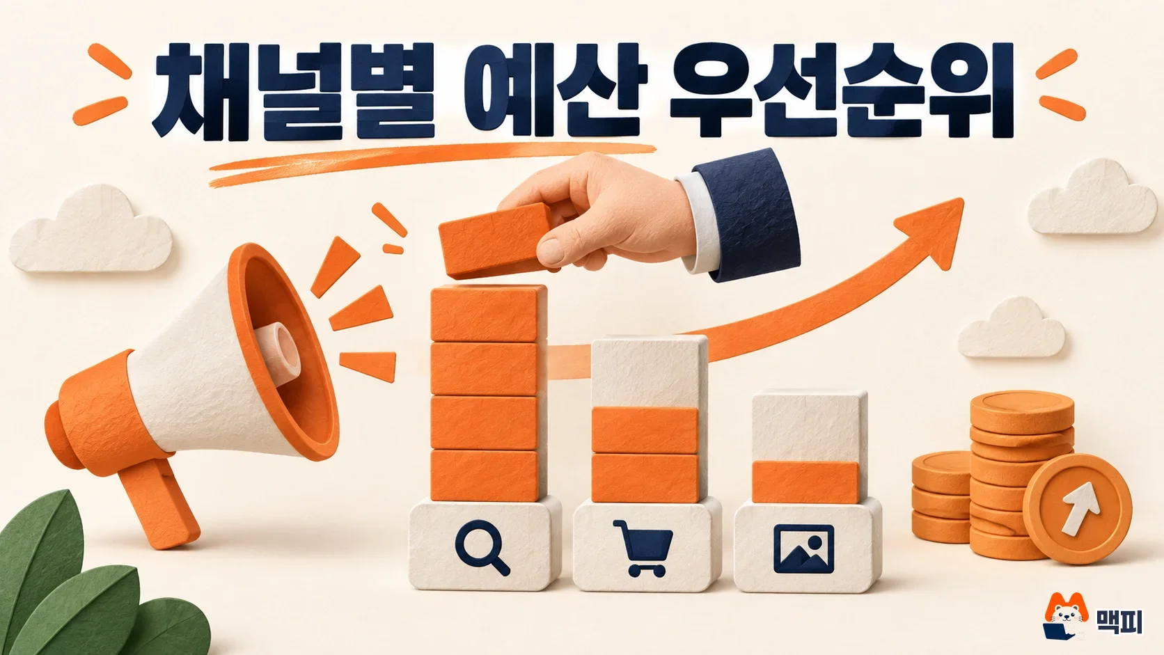 구글 애즈 채널 우선순위에서 검색·쇼핑·디스플레이 중 높음 채널의 예산이 먼저 채워지는 모습