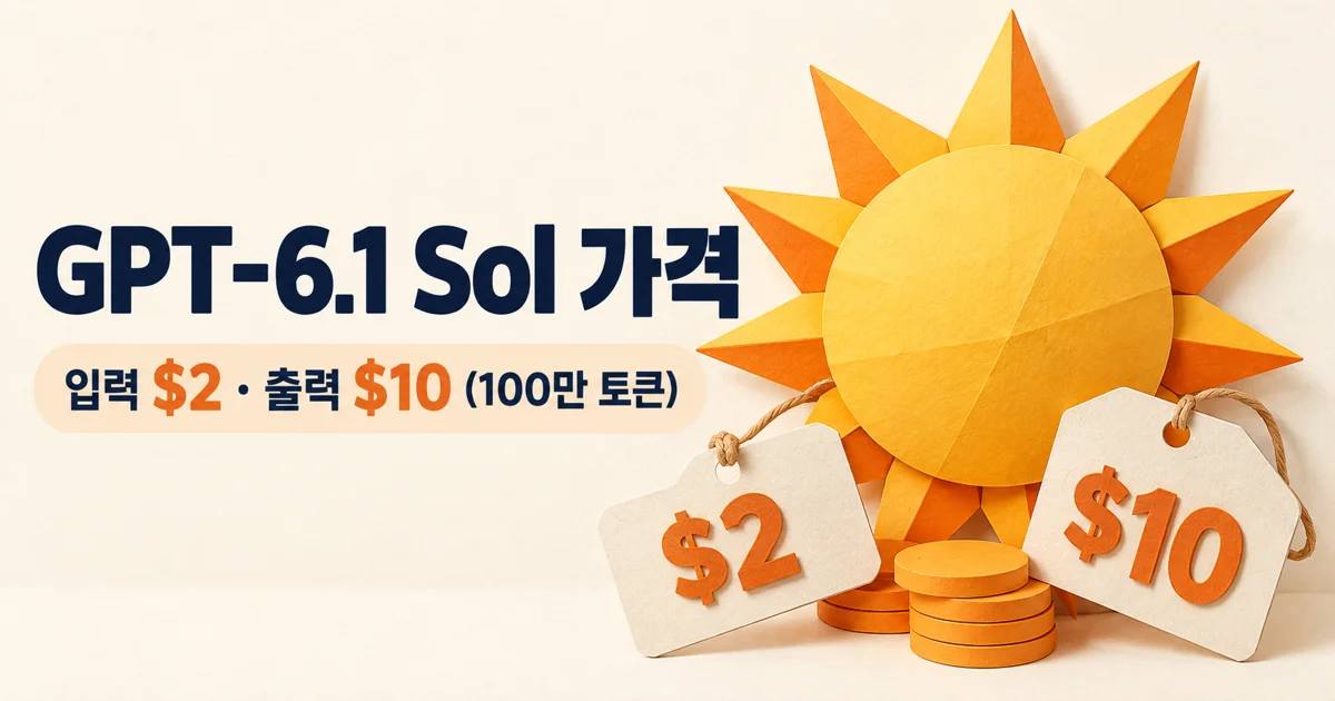 GPT-6.1 Sol 가격·아스트라 비교와 사용 방법·주의사항 정리