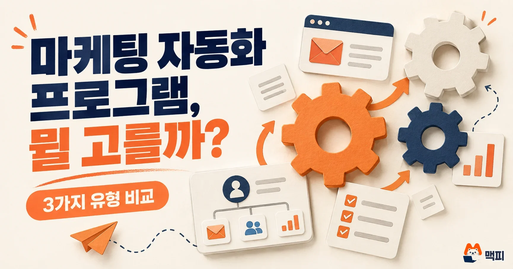 마케팅 자동화 프로그램, 소규모 팀은 무엇부터 고를까? 3가지 유형 비교