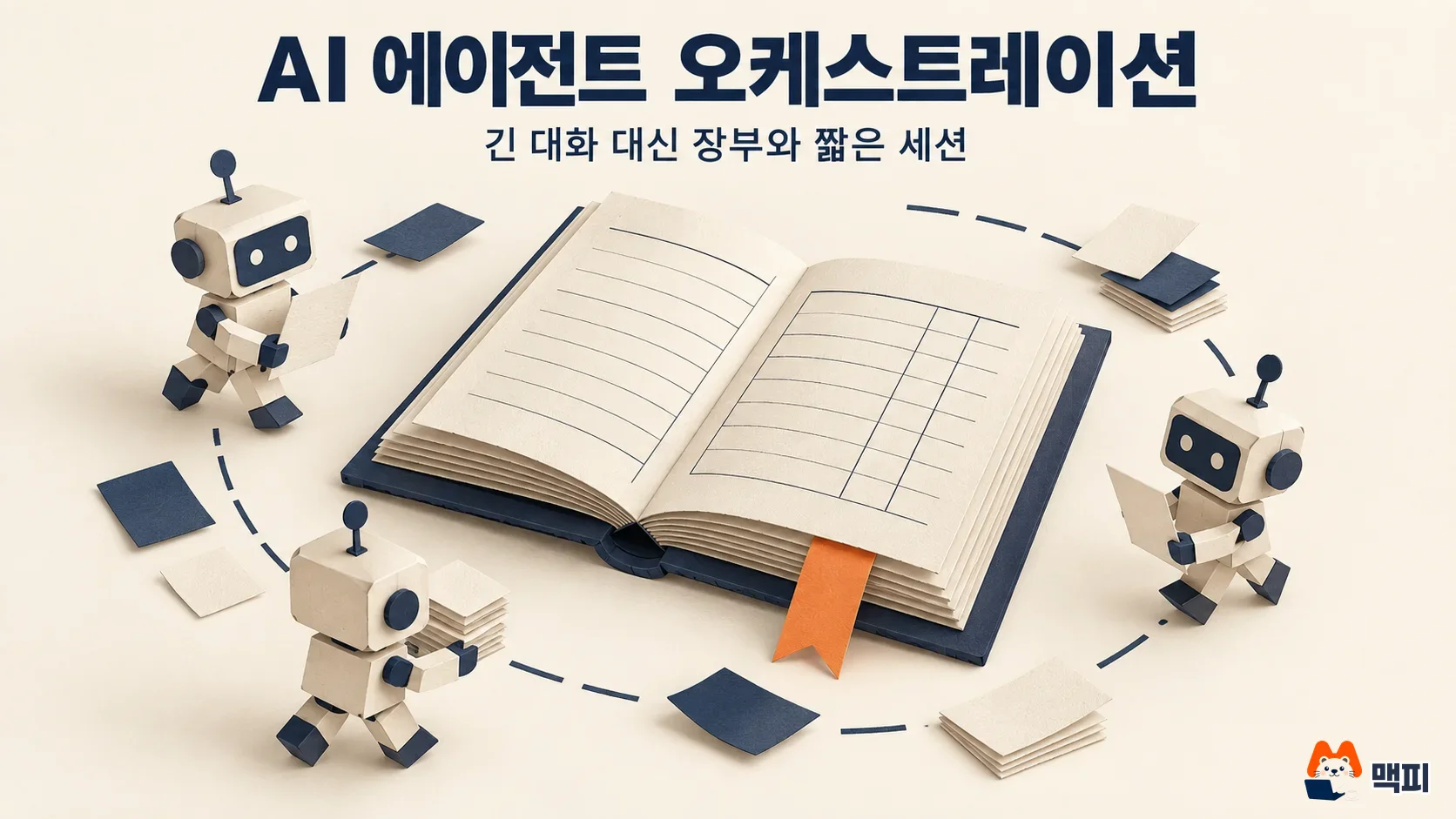 AI 에이전트 오케스트레이션 설계 방법: 작업 장부와 짧은 세션