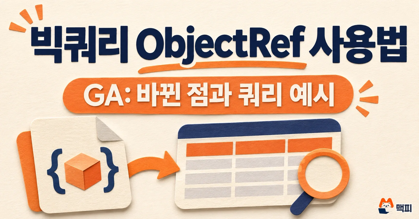 빅쿼리 ObjectRef 사용법: 이미지·문서를 SQL로 분석하는 순서