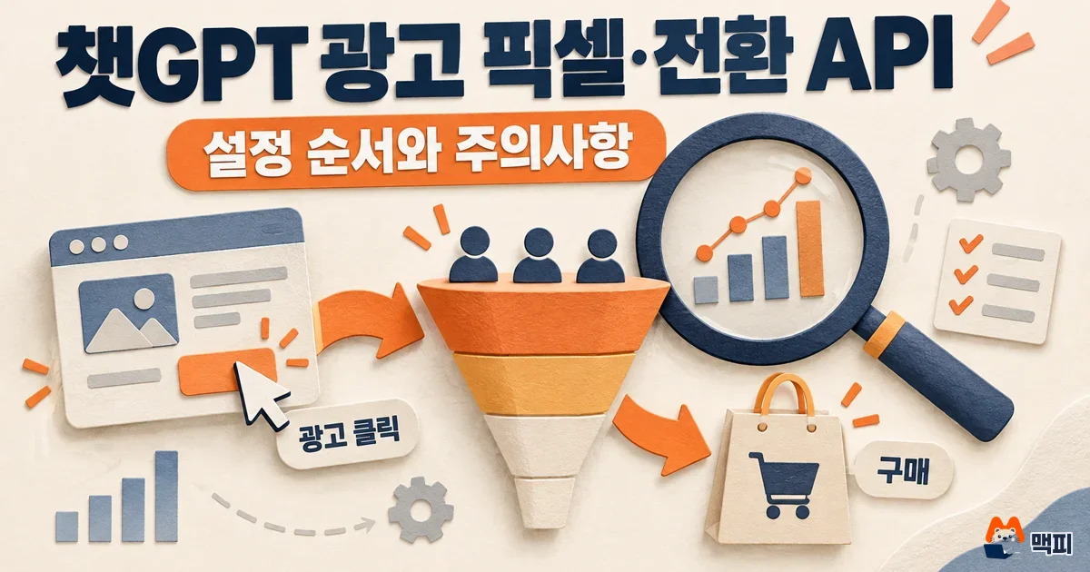 챗GPT 광고 픽셀·전환 API 설정 방법과 주의사항 정리