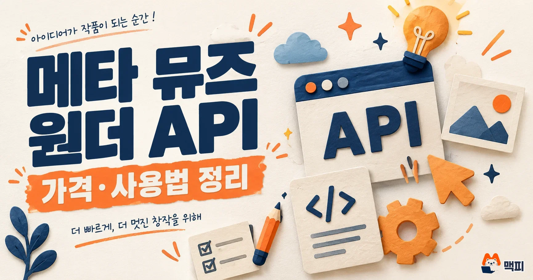 메타 뮤즈 원더 API 사용법·가격·한국 가능 여부 정리