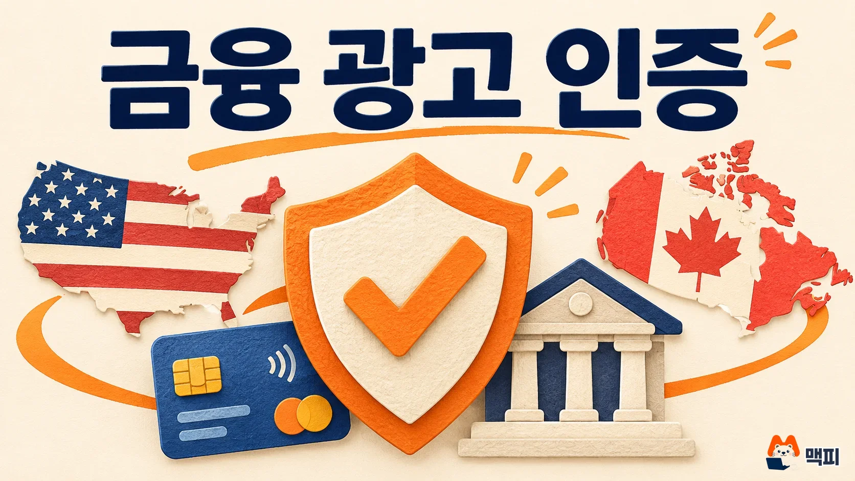 A shield and map illustrating stricter Google Ads financial ad verification in the US and Canada