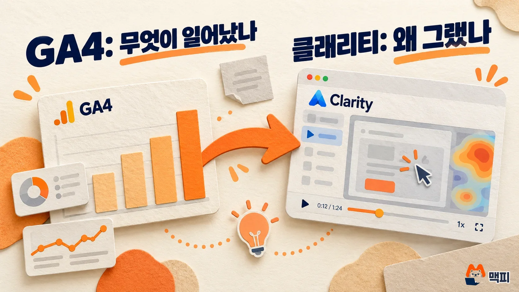 클래리티 GA4 연동으로 GA4 숫자와 클래리티 화면을 함께 보는 구조